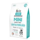 Сухий корм для собак Brit Care Grain Free Mini Light & Sterilised 2 кг - кролик і лосось