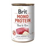 Вологий корм для собак Brit Mono Protein Beef & Rice 400 г (яловичина та рис)