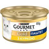 Вологий корм для котів Gourmet Gold Pate Chicken 85 г (курка)