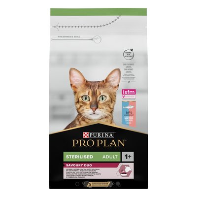 Сухой корм для стерилизованных кошек ProPlan Sterilised 1,5 кг - треска и форель - masterzoo.ua