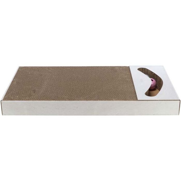 Дряпка картонна з м'ячиками Trixie XXL 70 × 6 × 38 см (бежевий) - masterzoo.ua