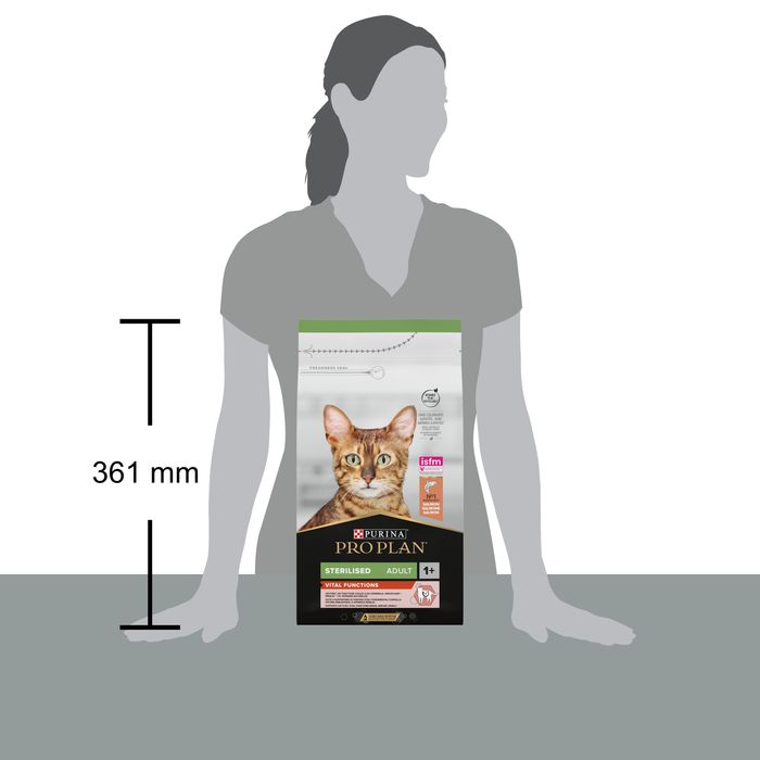 Сухий корм для стерилізованих котів Pro Plan Sterilised Salmon 1,5 кг - лосось - masterzoo.ua