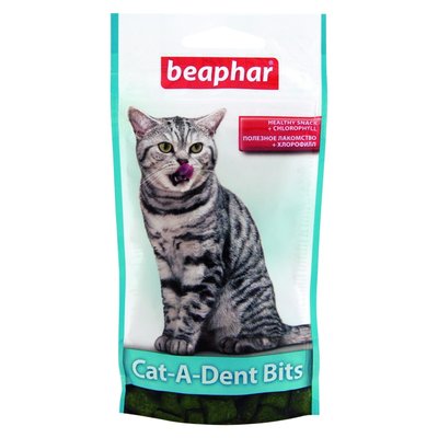 Ласощі для котів Beaphar Cat-A-Dent Bits 75 шт/35 г - masterzoo.ua