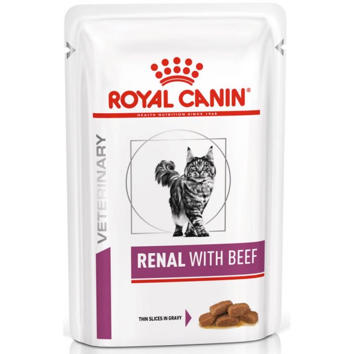 Вологий корм для котів, при захворюваннях нирок Royal Canin Renal pouch 85 г (яловичина) - masterzoo.ua