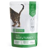 Вологий корм для котів Nature's Protection Urinary pouch 100 г - яловичина та індичка