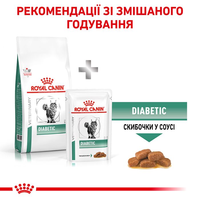 Сухий корм для котів, при цукровому діабеті Royal Canin Diabetic 1,5 кг - домашня птиця - masterzoo.ua