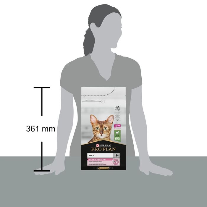 Сухой корм для кошек с чувствительным пищеварением Pro Plan Delicate Lamb 1,5 кг - ягнёнок - masterzoo.ua
