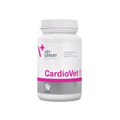 Пищевая добавка для поддержания сердечной деятельности у собак Vet Expert CardioVet 90 капсул - masterzoo.ua