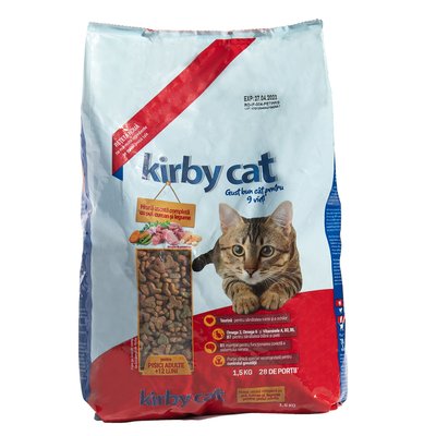 Сухой корм для котов KIRBY CAT 1,5 кг - курица, индейка, овощи - masterzoo.ua