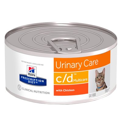 Влажный корм для котов Hill's Prescription Diet Urinary Care c/d Multicare 156 г - курица - masterzoo.ua