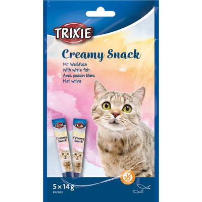 Лакомство для кошек Trixie Creamy Snacks 5 шт (рыба) - masterzoo.ua