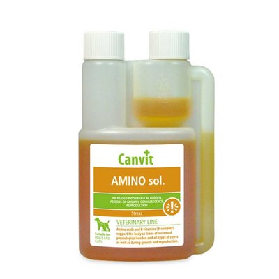 Вітаміни для собак та котів Canvit Amino Sol. 250 мл - masterzoo.ua