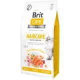 Сухий корм для котів Brit Care Cat GF Haircare Healthy & Shiny Coat 7 кг - курка і лосось