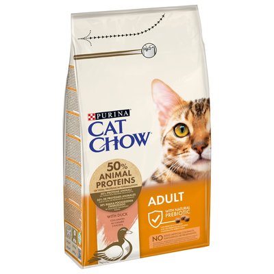 Сухой корм для котов Cat Chow 1,5 кг - утка - masterzoo.ua