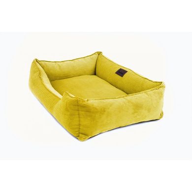 Лежак для собак та котів Harley and Cho Dreamer Yellow Velvet S 60 x 45 см - masterzoo.ua