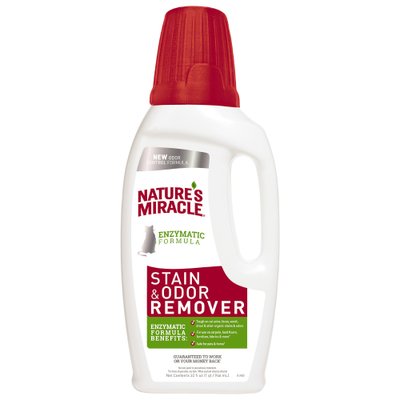 Знищувач Nature's Miracle «Stain & Odor Remover» для видалення плям і запахів від котів 946 мл - masterzoo.ua