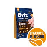 Сухой корм для пожилых собак мелких и средних пород (весом от 1 до 25 кг) Brit Premium Senior S+M 3 кг (курица)