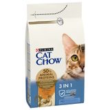 Сухой корм для кошек Cat Chow Feline 3 in 1 1,5 кг - индейка