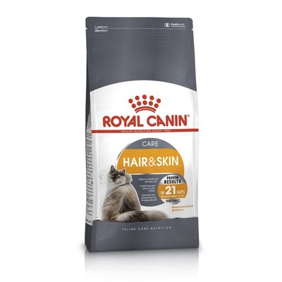 Сухий корм для котів, шерсть яких вимагає додаткового догляду Royal Canin Hair & Skin 400 г - домашня птиця - masterzoo.ua