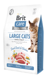 Сухой корм для кошек крупных пород Brit Care Cat GF Large cats Power & Vitality 2 кг - курица и утка
