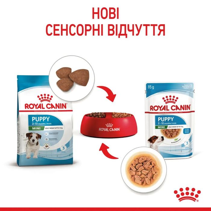 Влажный корм для щенков Royal Canin Mini Puppy pouch 85 г, 9+3 шт - домашняя птица - masterzoo.ua