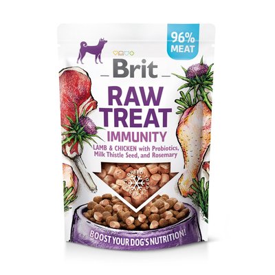 Лакомство для собак Brit Raw Treat Immunity Freeze-dried 40г - ягненок и курица - masterzoo.ua