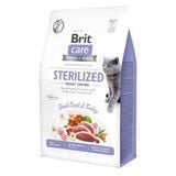 Сухой корм для кошек Brit Care Cat Grain Free Sterilized Weight Control 400 г - утка и индейка - masterzoo.ua
