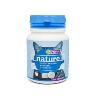 Vitomax Nature витамины для котят 100 шт - молоко - masterzoo.ua