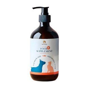 Natural Food Supplement лососева олія для котів 500 мл - masterzoo.ua
