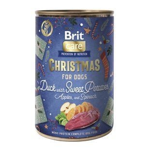 Вологий корм для собак Brit Mono Protein Christmas 400 г - качка - masterzoo.ua