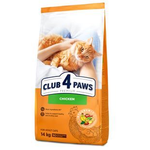 Сухий корм для котів Club 4 Paws Premium 14 кг - курка - masterzoo.ua