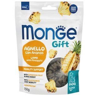Лакомство для собак Monge Gift Mobility Support 150 г - ягненок и ананас - masterzoo.ua