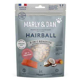 Ласощі для котів Marly & Dan Hairball 40 г - лосось - masterzoo.ua