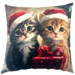 Pet Fun декоративная подушка для кошек и владельцев 45х45 см - разноцветный - masterzoo.ua