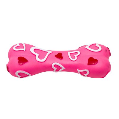 Іграшка для собак Eastland Кісточка з серцями 18.5 см (вініл) - masterzoo.ua