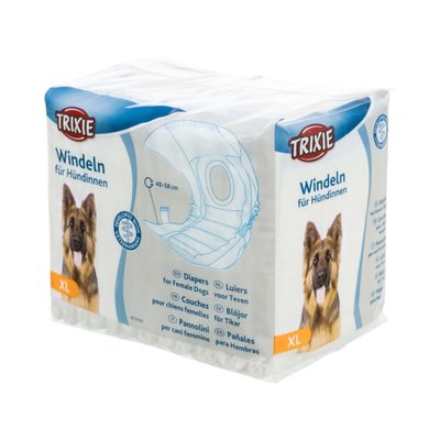 Підгузки для собак (дівчинок) Trixie 40-58 см XL 12 шт. - masterzoo.ua