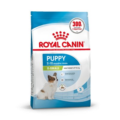 Сухой корм для щенков Royal Canin X-Small Puppy 1,2 кг + 300 г - домашняя птица - masterzoo.ua