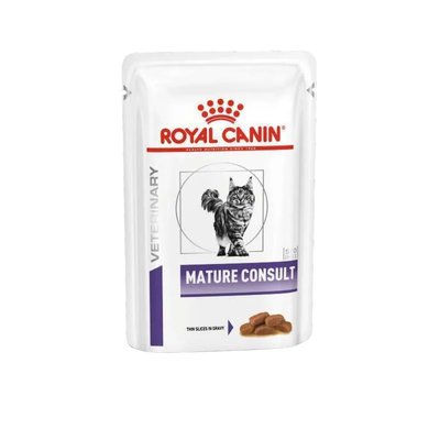 Вологий корм для котів Royal Canin Senior Consult Stage Gravy pouch 85 г - masterzoo.ua