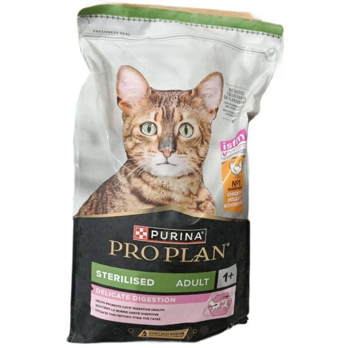 Cухий корм для котів Pro Plan Sterilised Adult Delicate Digestion 10 кг - курка - masterzoo.ua