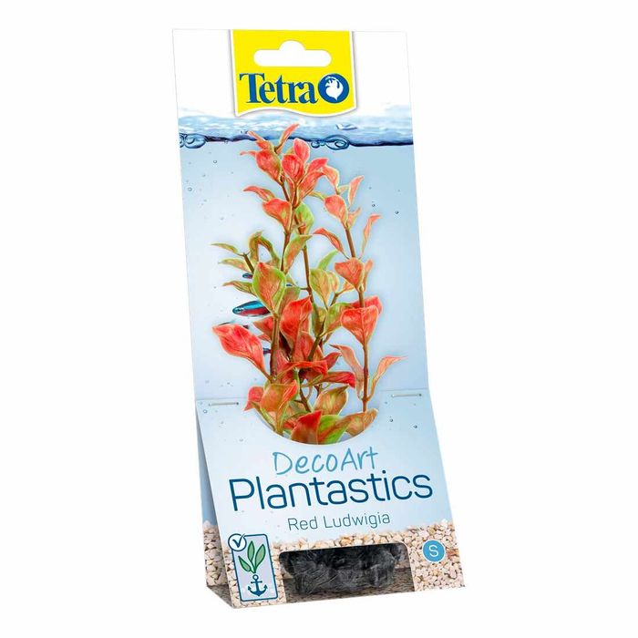Декорація для акваріума Tetra DecoArt Plantastics рослина з обважнювачем «Red Ludwigia» L 30 см (пластик) - masterzoo.ua