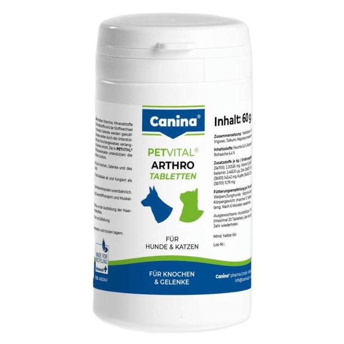 Добавка для кошек и собак Canina Petvital Arthro 60 таблеток 60 г - masterzoo.ua