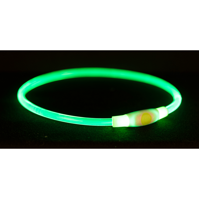 Ошейник для собак Trixie Flash Light Ring USB S-M - зеленый - masterzoo.ua