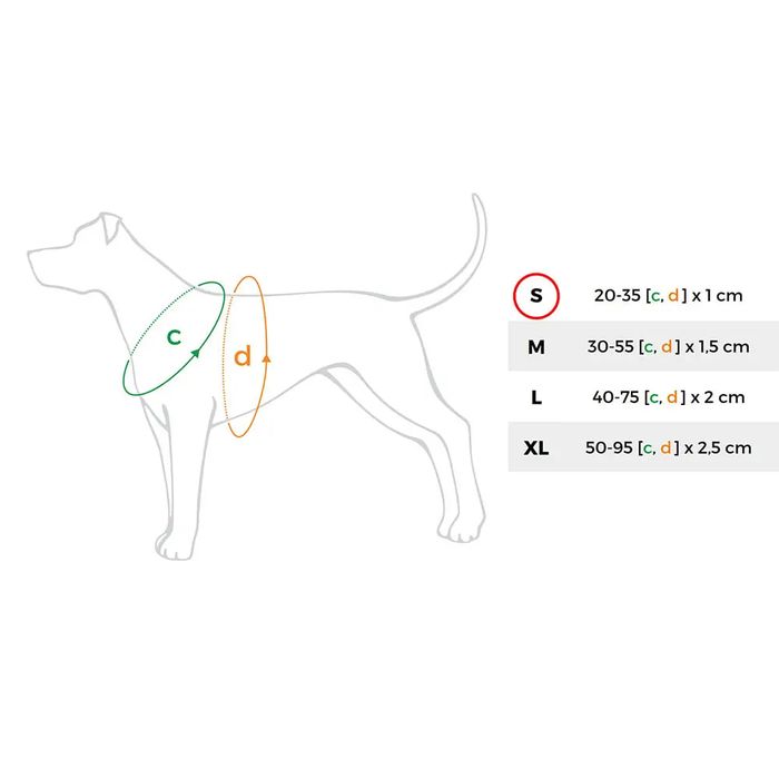Шлея Amiplay для собак регульована світловідбивна Shine S 20-35 см / 10 мм (червона) - masterzoo.ua