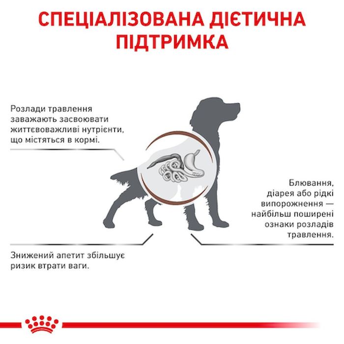 Сухий корм для собак, при захворюваннях шлунково-кишкового тракту Royal Canin Gastro Intestinal 15 кг - домашня птиця - masterzoo.ua