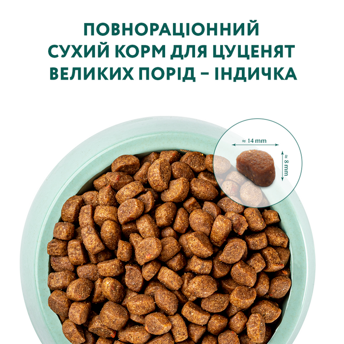 Сухий корм для цуценят великих порід Optimeal 4 кг (індичка) - masterzoo.ua