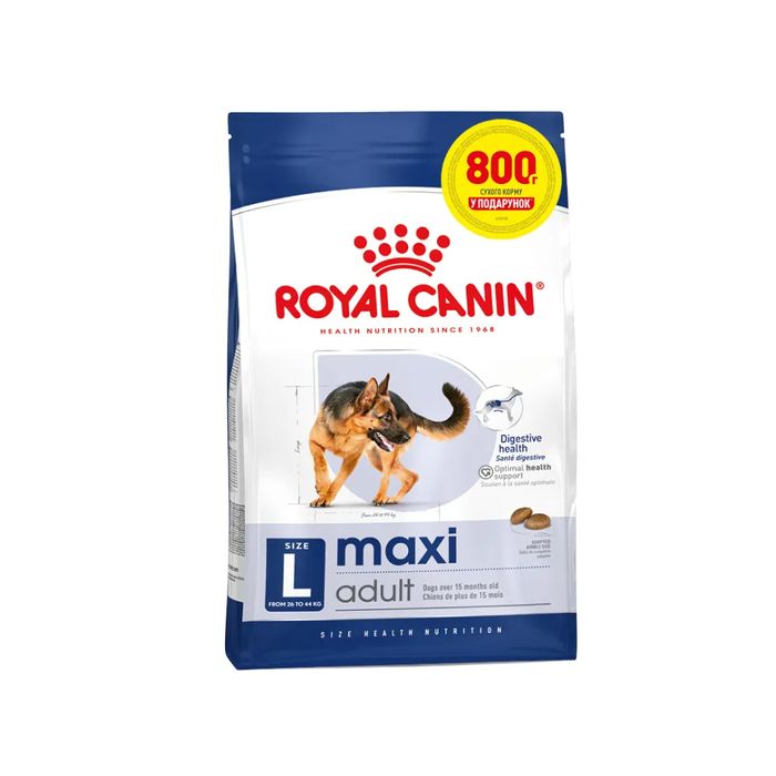 Сухой корм для собак Royal Canin Maxi Adult 3,2 кг + 800 г - masterzoo.ua