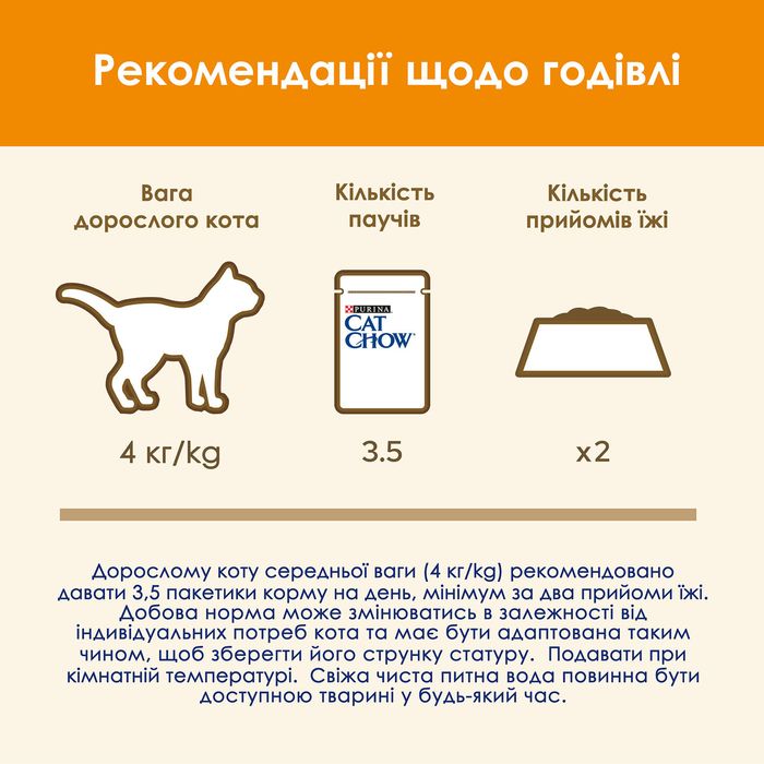 Вологий корм для котів Cat Chow Adult 85 г (лосось та зелена квасоля) - masterzoo.ua