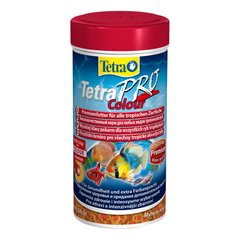 Сухий корм для акваріумних риб Tetra в чипсах «TetraPro Colour» 250 мл (для всіх акваріумних риб) - masterzoo.ua