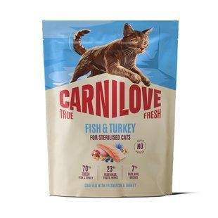Сухой корм для кошек Carnilove True Fresh Sterilised 400 г - рыба и индейка - masterzoo.ua