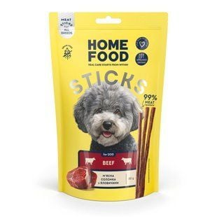 Ласощі для собак Home Food М'ясна соломка 80 г - яловичина - masterzoo.ua